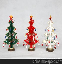 圣诞树台州厂家直销圣诞礼品工艺品饰品摆件树上挂着小木偶人